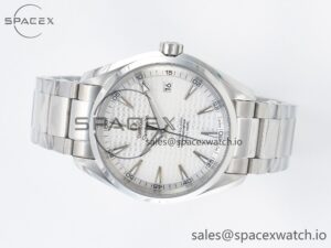 Aqua Terra 150m 41mm VSF 1:1 Best Edition White Textured Dial on SS Bracelet A8500 Super Clone - Image 8