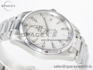 Aqua Terra 150m 41mm VSF 1:1 Best Edition White Textured Dial on SS Bracelet A8500 Super Clone - Image 6