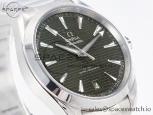 Aqua Terra 150m 41mm VSF 1:1 Best Edition Green Dial on SS Bracelet A8900 Super Clone - Image 3