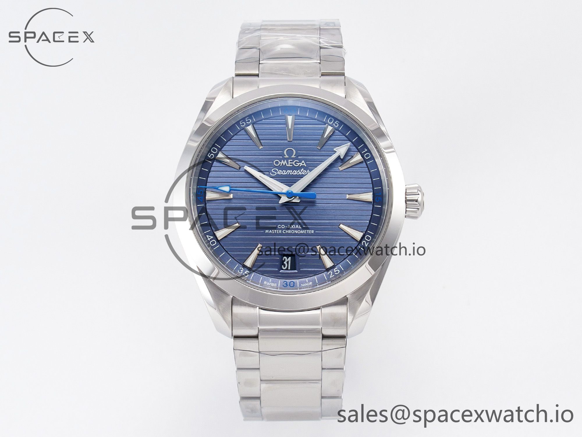 IMG_0895 拷贝 Aqua Terra 150m 41mm VSF 1:1 Best Edition Blue Dial on SS Bracelet A8900 Super Clone - Image 1
