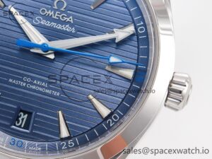 Aqua Terra 150m 41mm VSF 1:1 Best Edition Blue Dial on SS Bracelet A8900 Super Clone - Image 10