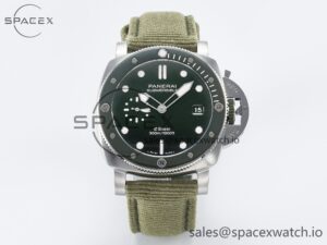 PAM1287 Y VSF 1:1 Best Edition Green Dial on Green Nylon Strap P900