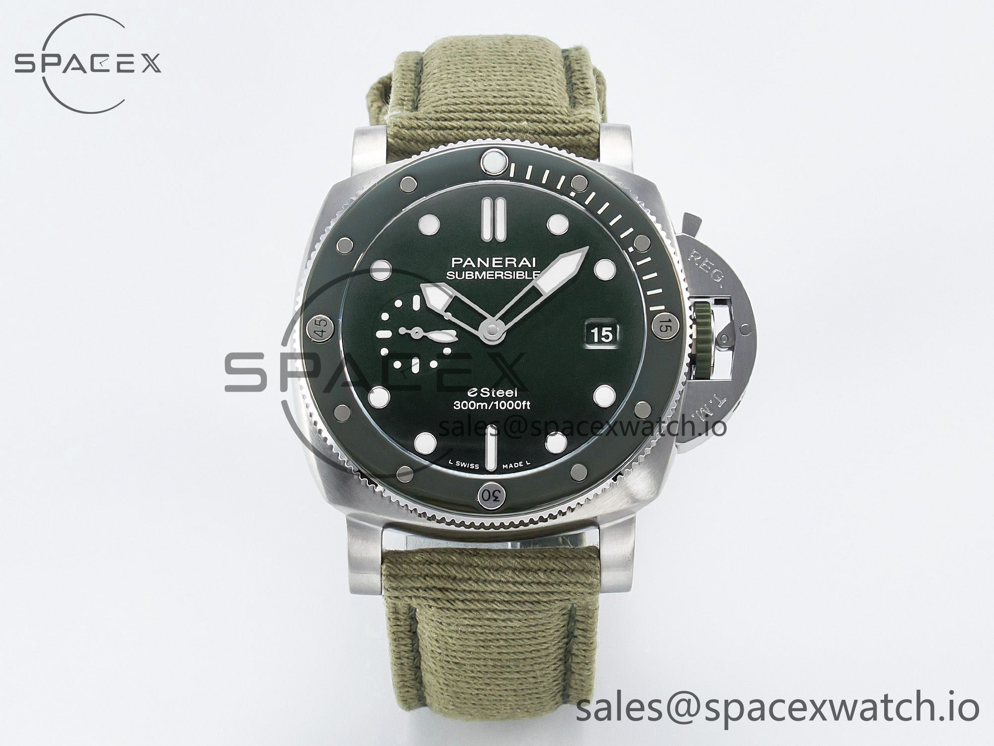 IMG_0910 拷贝 PAM1287 Y VSF 1:1 Best Edition Green Dial on Green Nylon Strap P900 - Image 1