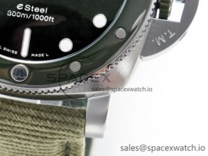 PAM1287 Y VSF 1:1 Best Edition Green Dial on Green Nylon Strap P900 - Image 13