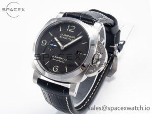 PAM1312 W VSF 1:1 Best Edition Black Dial on Black Leather Strap P.9010 Clone - Image 4