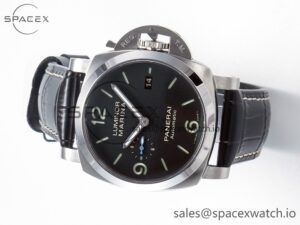 PAM1312 W VSF 1:1 Best Edition Black Dial on Black Leather Strap P.9010 Clone - Image 8