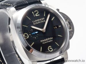 PAM1312 W VSF 1:1 Best Edition Black Dial on Black Leather Strap P.9010 Clone - Image 3