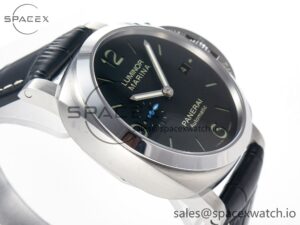 PAM1312 W VSF 1:1 Best Edition Black Dial on Black Leather Strap P.9010 Clone - Image 6