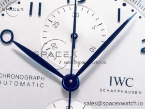 Portuguese Chrono IW371605 ZF 1:1 Best Edition White Dial on Blue Leather Strap A69355 - Image 10