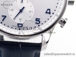Portuguese Chrono IW371605 ZF 1:1 Best Edition White Dial on Blue Leather Strap A69355 - Image 13