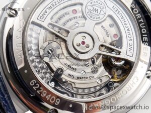 Portuguese Chrono IW371605 ZF 1:1 Best Edition White Dial on Blue Leather Strap A69355 - Image 21