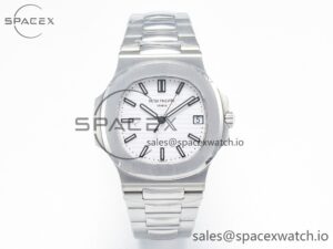 Nautilus 5711/1A PPF 1:1 Best Edition White Textured Dial on SS Bracelet 324CS V3