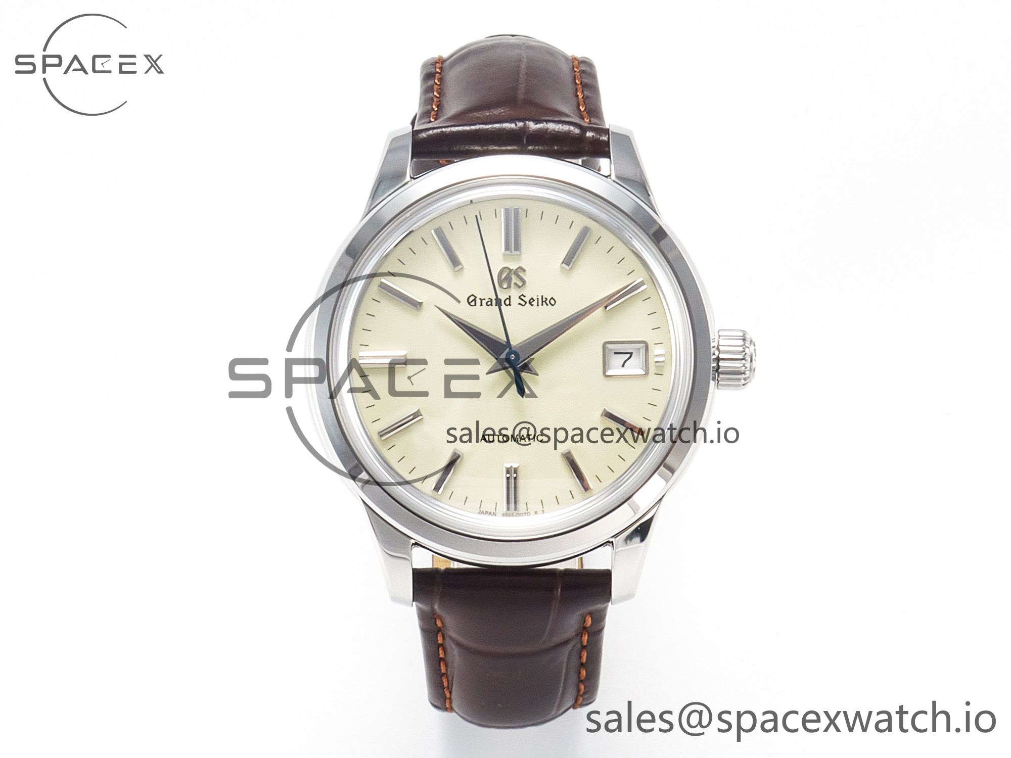IMG_1104 拷贝 Elegance SBGR261 SS GSF 1:1 Best Edition Cream Dial on Brown Leather Strap NH34 - Image 1