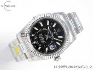 Sky-Dweller 326934 904L SS ZF 1:1 Best Edition Black Dial on SS Bracelet A2824 - Image 7