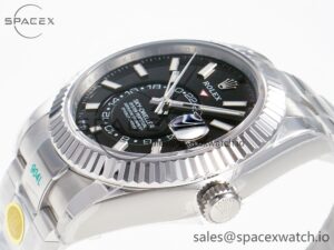 Sky-Dweller 326934 904L SS ZF 1:1 Best Edition Black Dial on SS Bracelet A2824 - Image 5