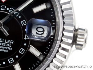 Sky-Dweller 326934 904L SS ZF 1:1 Best Edition Black Dial on SS Bracelet A2824 - Image 10