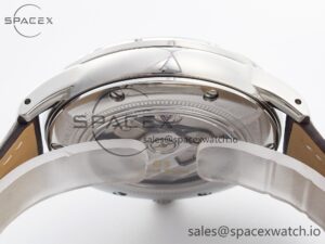 Elegance SBGR261 SS GSF 1:1 Best Edition Cream Dial on Brown Leather Strap NH34 - Image 13