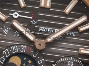 Nautilus 5712 RG PPF 1:1 Best Edition Brown Dial on Brown Leather Strap A240 Super Clone V2 - Image 10