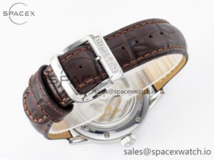 Elegance SBGR261 SS GSF 1:1 Best Edition Cream Dial on Brown Leather Strap NH34 - Image 15