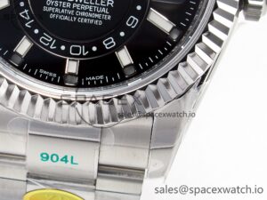 Sky-Dweller 326934 904L SS ZF 1:1 Best Edition Black Dial on SS Bracelet A2824 - Image 12
