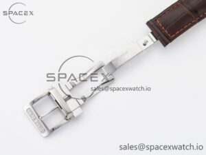 Elegance SBGR261 SS GSF 1:1 Best Edition Cream Dial on Brown Leather Strap NH34 - Image 20