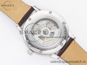 Elegance SBGR261 SS GSF 1:1 Best Edition Cream Dial on Brown Leather Strap NH34 - Image 16
