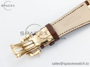 Nautilus 5712 RG PPF 1:1 Best Edition Brown Dial on Brown Leather Strap A240 Super Clone V2 - Image 27