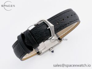 Tank Solo Ladies 28mm SS AF 1:1 Best Edition White Dial on Black Leather Strap Ronda Quartz - Image 13
