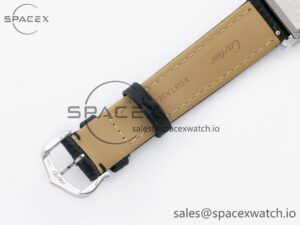 Tank Solo Ladies 28mm SS AF 1:1 Best Edition White Dial on Black Leather Strap Ronda Quartz - Image 17