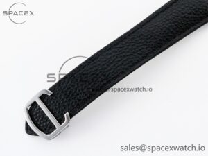 Tank Solo Ladies 33.7mm SS AF 1:1 Best Edition White Dial on Black Leather Strap Ronda Quartz - Image 18