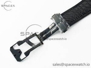 Classic Fusion 42mm Real Black Ceramic YDF 1:1 Best Edition Carbon Dial RG Bezel on Black Gummy Strap SW300 - Image 25