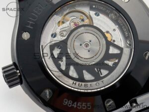 Classic Fusion 42mm Real Black Ceramic YDF 1:1 Best Edition Carbon Dial RG Bezel on Black Gummy Strap SW300 - Image 17