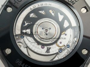 Classic Fusion 42mm Real Black Ceramic YDF 1:1 Best Edition Carbon Dial RG Bezel on Black Gummy Strap SW300 - Image 19