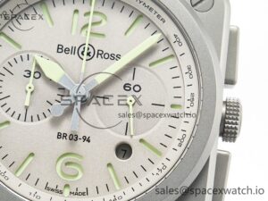 BR 03-94 Horolum Chronograph 1:1 Best Edition Brown Dial on Leather Strap Asia 7750 - Image 11