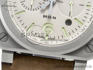 BR 03-94 Horolum Chronograph 1:1 Best Edition Brown Dial on Leather Strap Asia 7750 - Image 12
