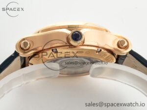 Happy Sports 30MM YF RG White Dial on Green Leather Strap A2892 - Image 13