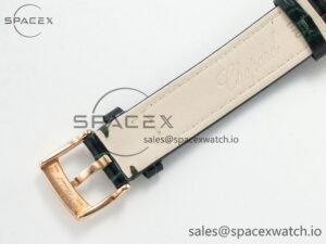 Happy Sports 30MM YF RG White Dial on Green Leather Strap A2892 - Image 20