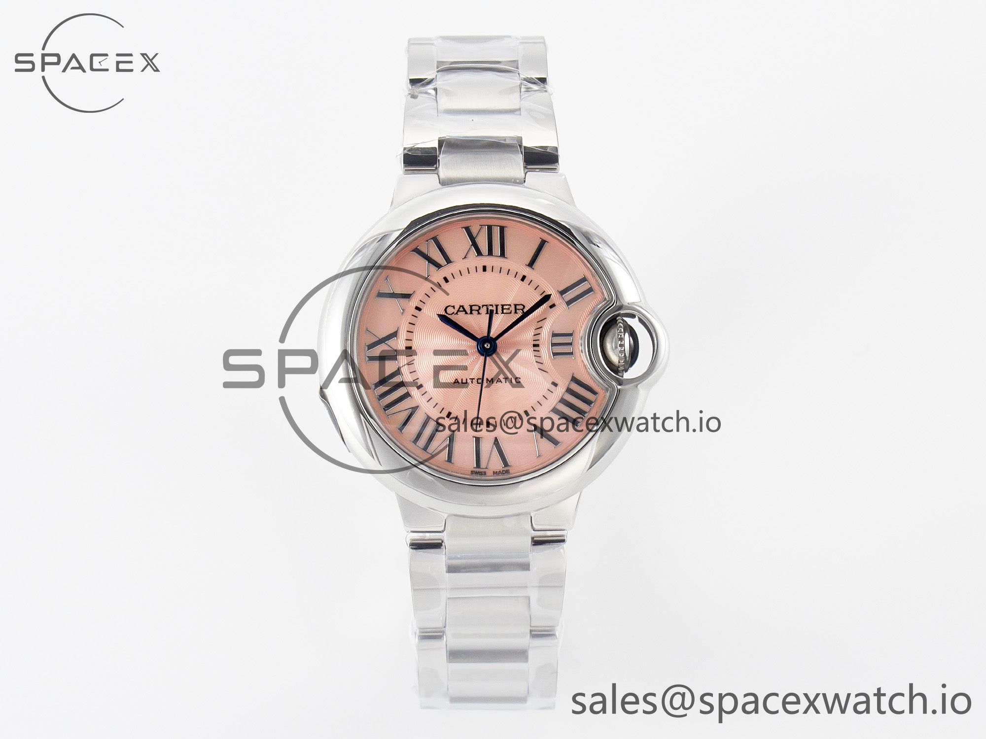 IMG_1266 拷贝 Ballon Bleu 33mm SS AF 1:1 Best Edition Pink Dial on SS Bracelet SEIKO NH05A - Image 1