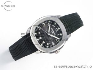Aquanaut 5168G 42mm SS 3KF 1:1 Best Edition Black Dial on Black Rubber Strap A324 Super Clone V2 - Image 7
