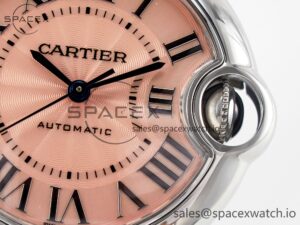 Ballon Bleu 33mm SS AF 1:1 Best Edition Pink Dial on SS Bracelet SEIKO NH05A - Image 10
