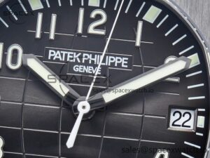 Aquanaut 5168G 42mm SS 3KF 1:1 Best Edition Black Dial on Black Rubber Strap A324 Super Clone V2 - Image 9