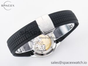 Aquanaut 5168G 42mm SS 3KF 1:1 Best Edition Black Dial on Black Rubber Strap A324 Super Clone V2 - Image 14