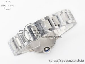 Ballon Bleu 33mm SS AF 1:1 Best Edition White Textured Dial on SS Bracelet Ronda Quartz - Image 13