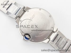 Ballon Bleu 33mm SS AF 1:1 Best Edition White Textured Dial on SS Bracelet Ronda Quartz - Image 14