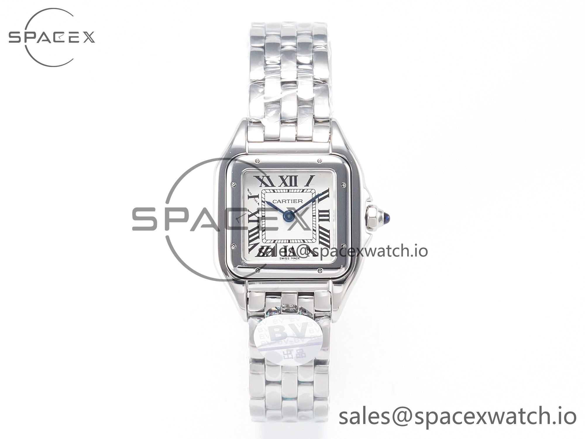 IMG_1295 拷贝 Panthère Secrete De Ladies 27mm SS BVF 1:1 Best Edition White Dial on SS Bracelet Ronda Quartz - Image 1