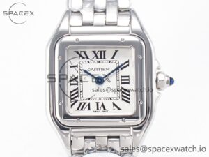 Panthère Secrete De Ladies 27mm SS BVF 1:1 Best Edition White Dial on SS Bracelet Ronda Quartz - Image 2