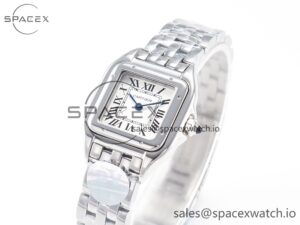 Panthère Secrete De Ladies 27mm SS BVF 1:1 Best Edition White Dial on SS Bracelet Ronda Quartz - Image 4