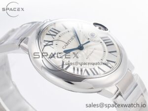 Ballon Bleu 42mm SS AF 1:1 Best Edition White Texture Dial on SS Bracelet A2824 V5 - Image 6