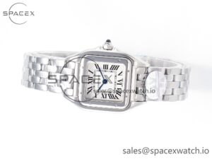 Panthère Secrete De Ladies 27mm SS BVF 1:1 Best Edition White Dial on SS Bracelet Ronda Quartz - Image 8