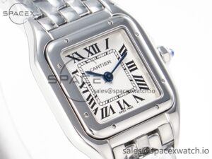 Panthère Secrete De Ladies 27mm SS BVF 1:1 Best Edition White Dial on SS Bracelet Ronda Quartz - Image 3